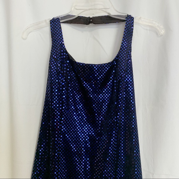 🎉 Dazzling Blue Sequin Party Dress 🎉 - Picture 5 of 6